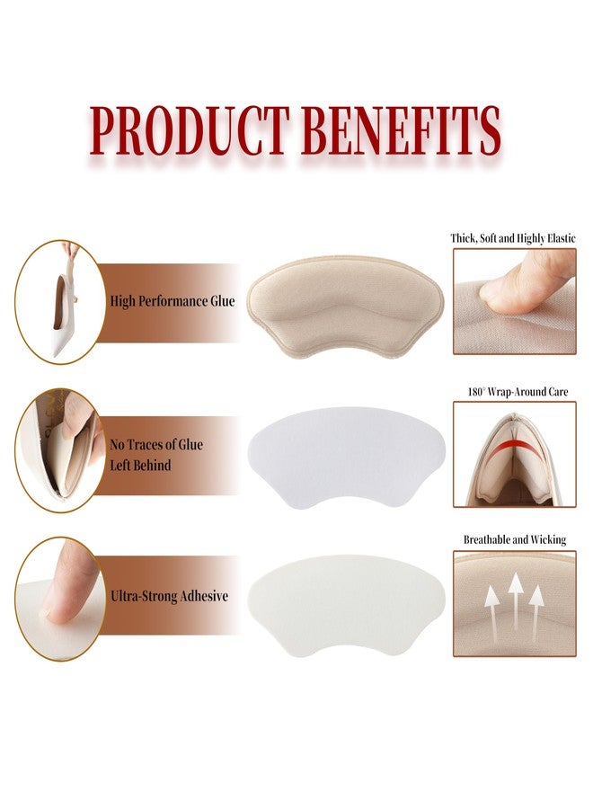 COKUMA Heel Pads for Shoes, Soft and Flexible Heel Grips for Women Shoes Too Big, Relief of Pain for Women and Men, Improved Fit and Comfort, 4 Pairs - Image 3